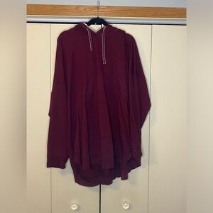 Maurices Fur Lined Hood Sweatshirt